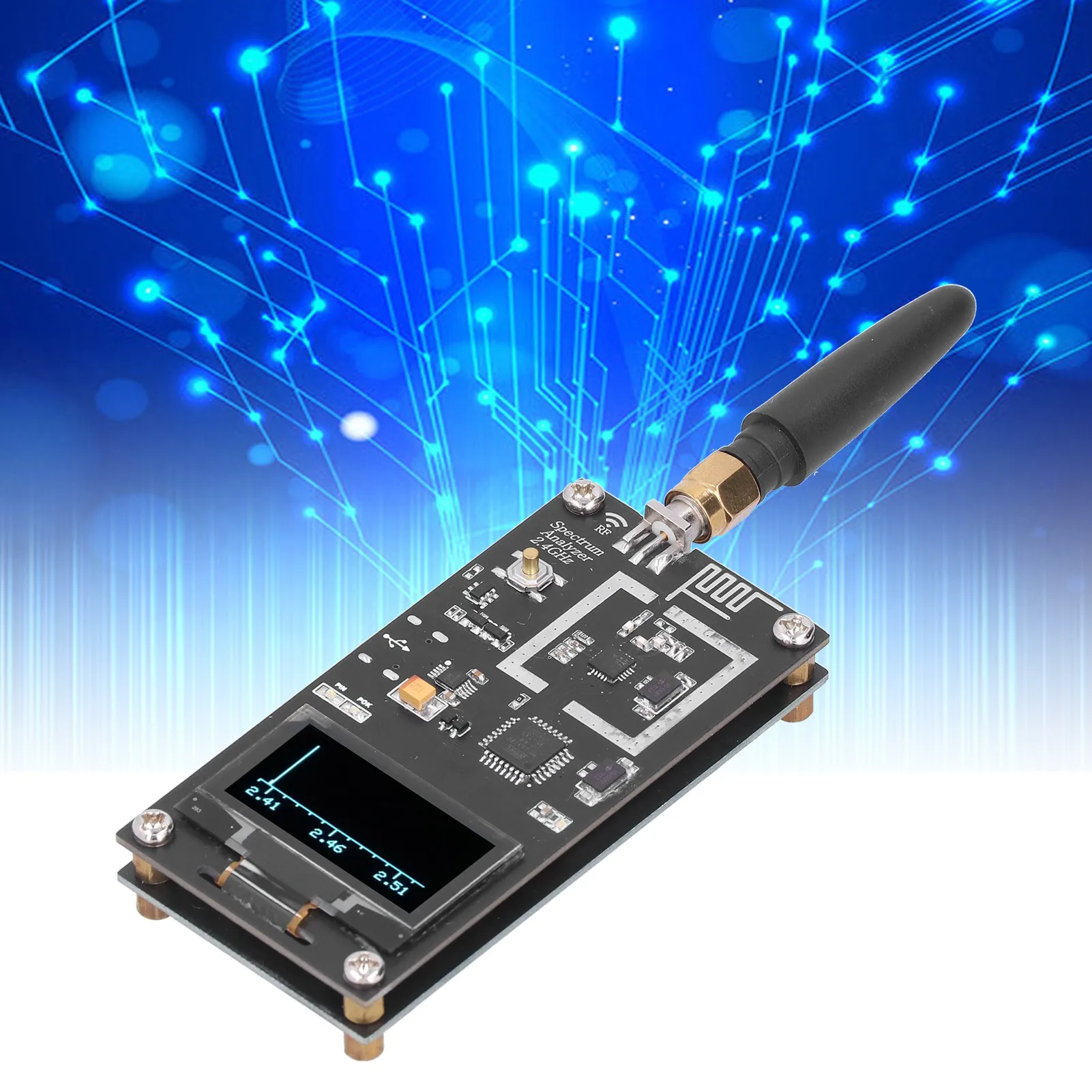 محلل الطيف 2.4G تردد صغير 2.4G نوع B ملحق مع بطارية هوائي #2