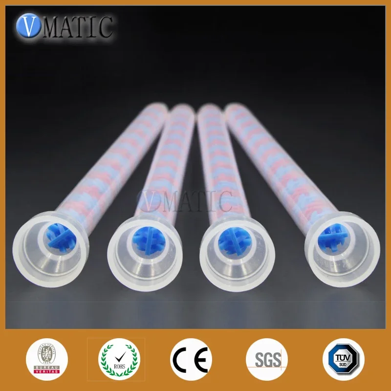 Free Shipping 10pcs GSM9-20 All Purpose Use Glue Dispensing Plastic Nozzle AB Adhesive Mix Tube Static Mixer