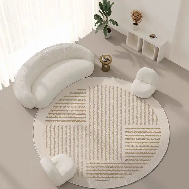 

[144] Round carpet living room coffee table mat light luxury bedroom cloakroom dressing table chair non-slip