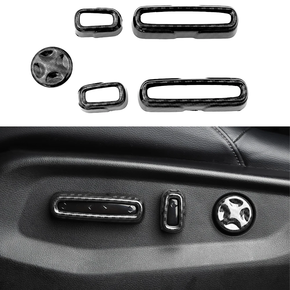 

5Pcs ABS Car Seat Adjustment Handle Button Switch Cover Knob Trims Decoration Cover Fit for Honda CR-V 2017 2018 2019 2020 2021