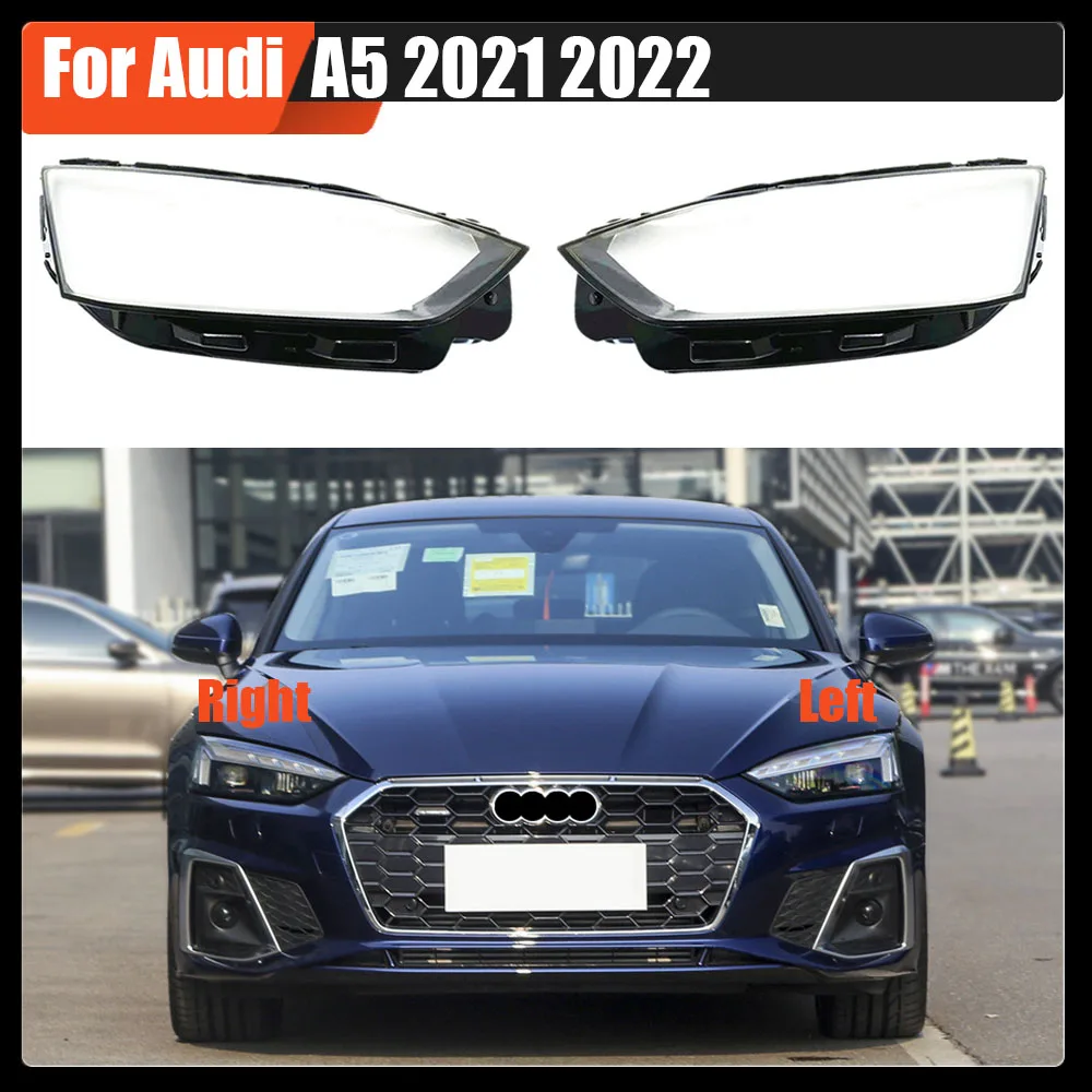 

Headlight Cover For Audi A5 2021 2022 Transparent Mask Headlamp Lamp Shell Lens Replace Original Lampshade Plexiglass