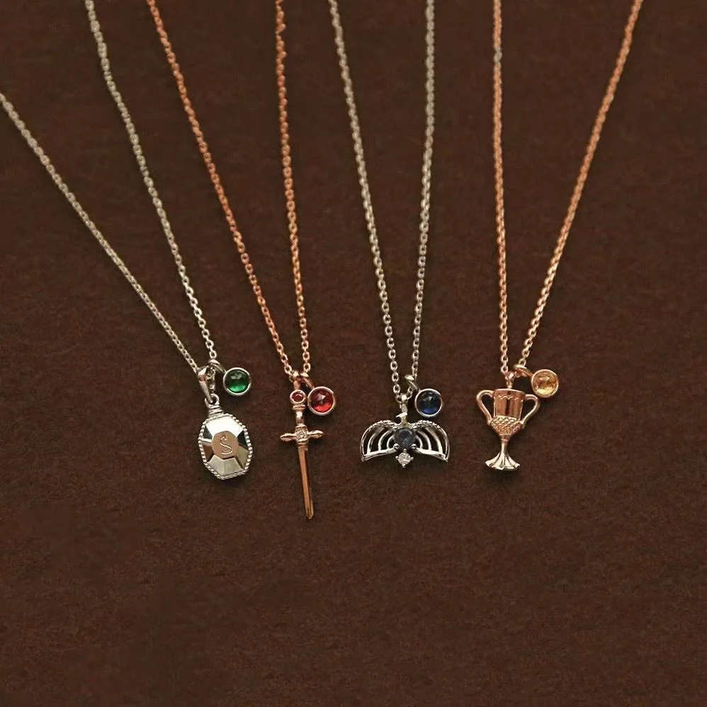 Movie Cartoon Holy Sword Lion Hall Snake Courtyard Necklace Fashion Clavicle Chain Children Student Gift