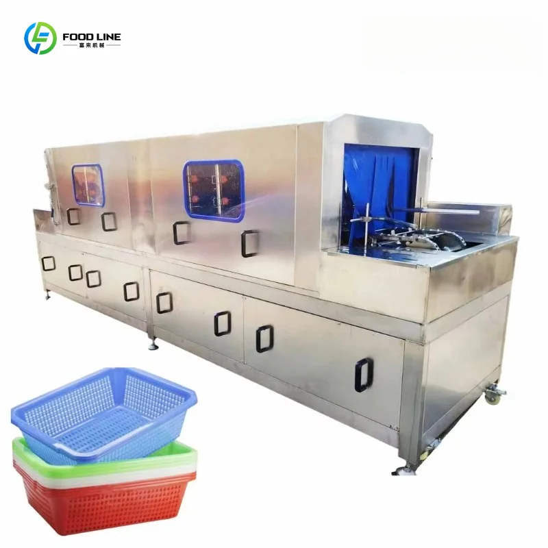 High Temperature Electric Steam Plastic Basket Cleaner Multi Purpose Vegetable Meat Basket Washing Machine