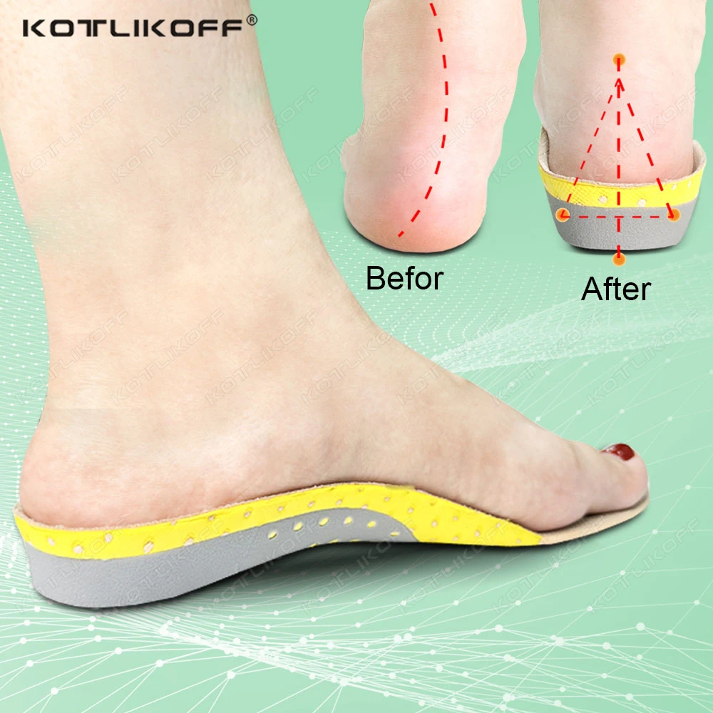 KOTLIKOFF Orthopädische Gel-Einlegesohlen, Orthesen, Plattfußstütze, Fußgewölbepolster, Plantarfasziitis, Fußschmerzlinderung, Pflege, Kisseneinsatz