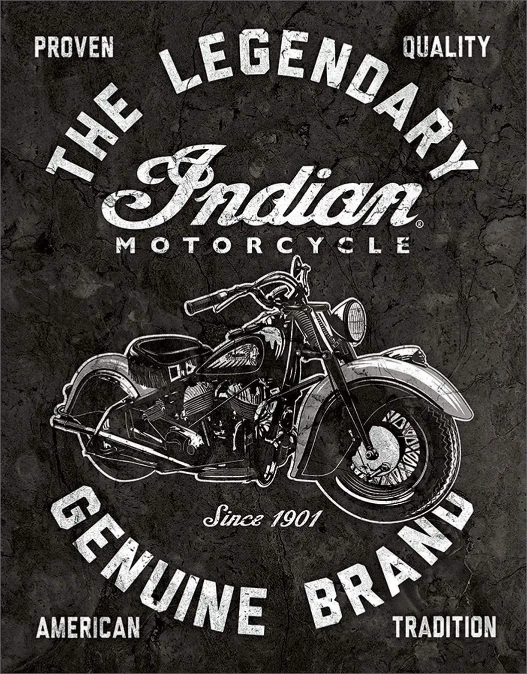 Indian Motorcycles - Legendary Tin Sign, 12.5