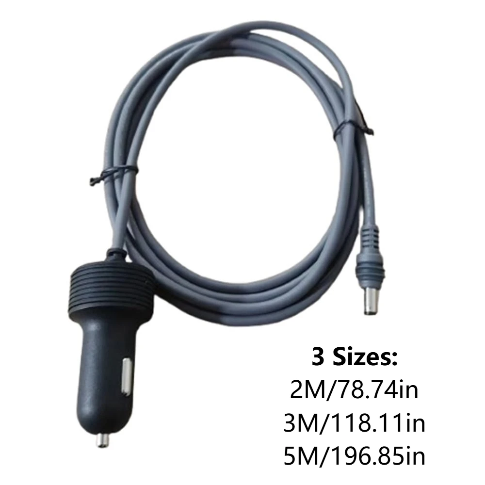 

Портативный автомобильный кабель питания 2/3/5 м DC5521 100 Вт, автоматическая вилка постоянного тока, 20 В, более толстый провод, автомобильное зарядное устройство для зарядки автомобиля