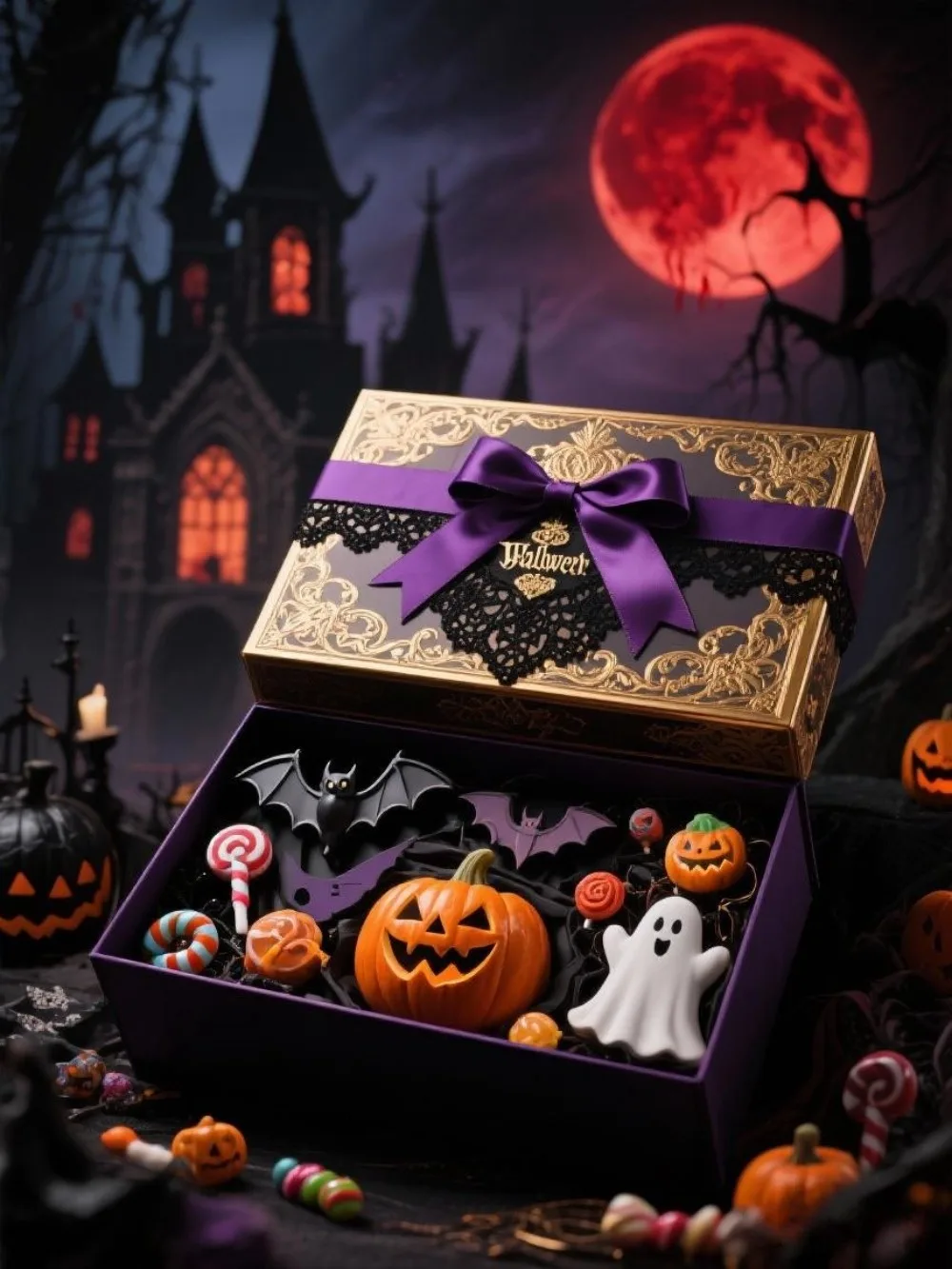 هدايا الهالوين أنيمي عمل الشكل لطيف قلادة حلية صندوق غامض مهرجان هدية الهوايات