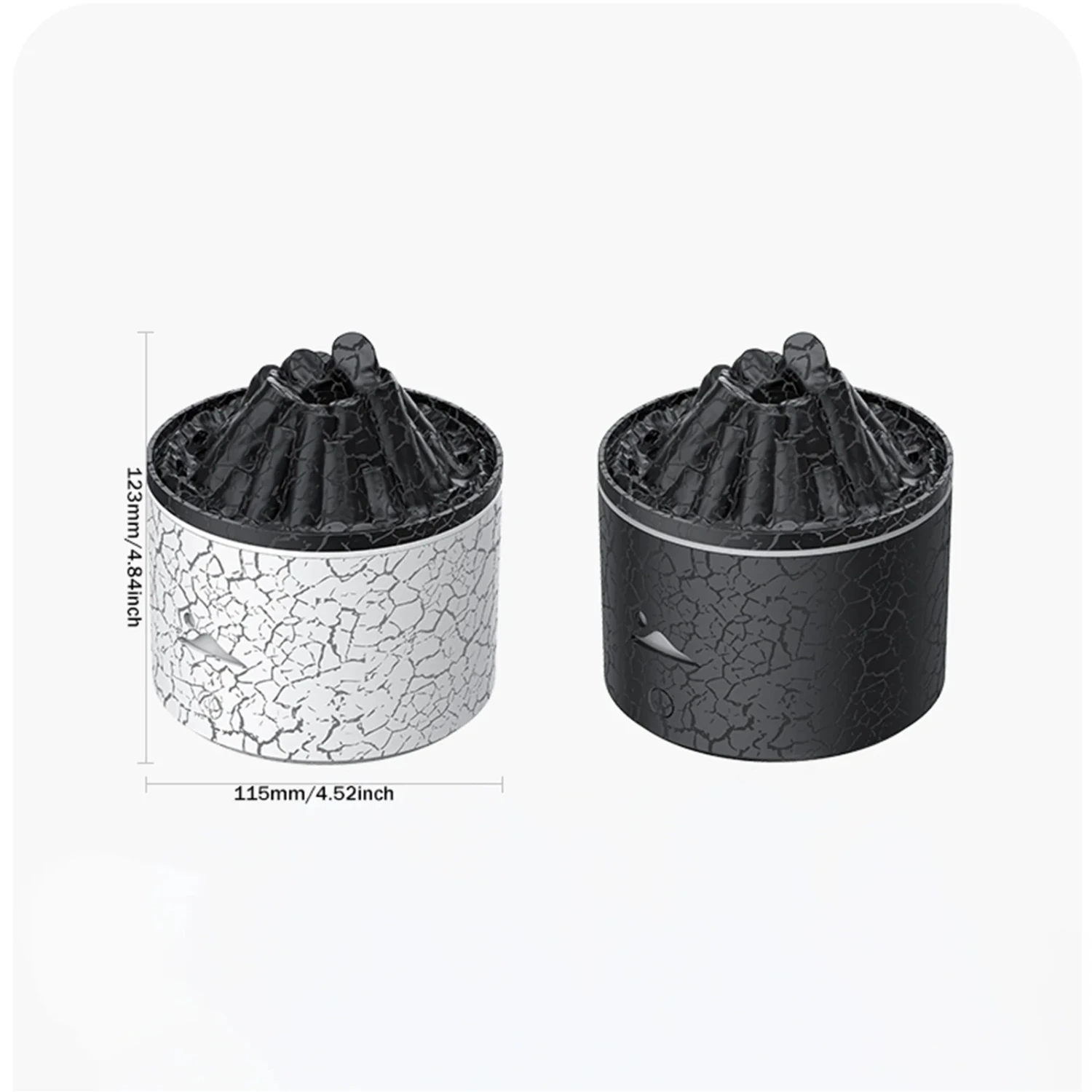 Элегантный, стильный и компактный мини-диффузор эфирных масел с вулканическим пламенем, 180 мл, очиститель воздуха, увлажнитель воздуха для спальни. Улучшите rel