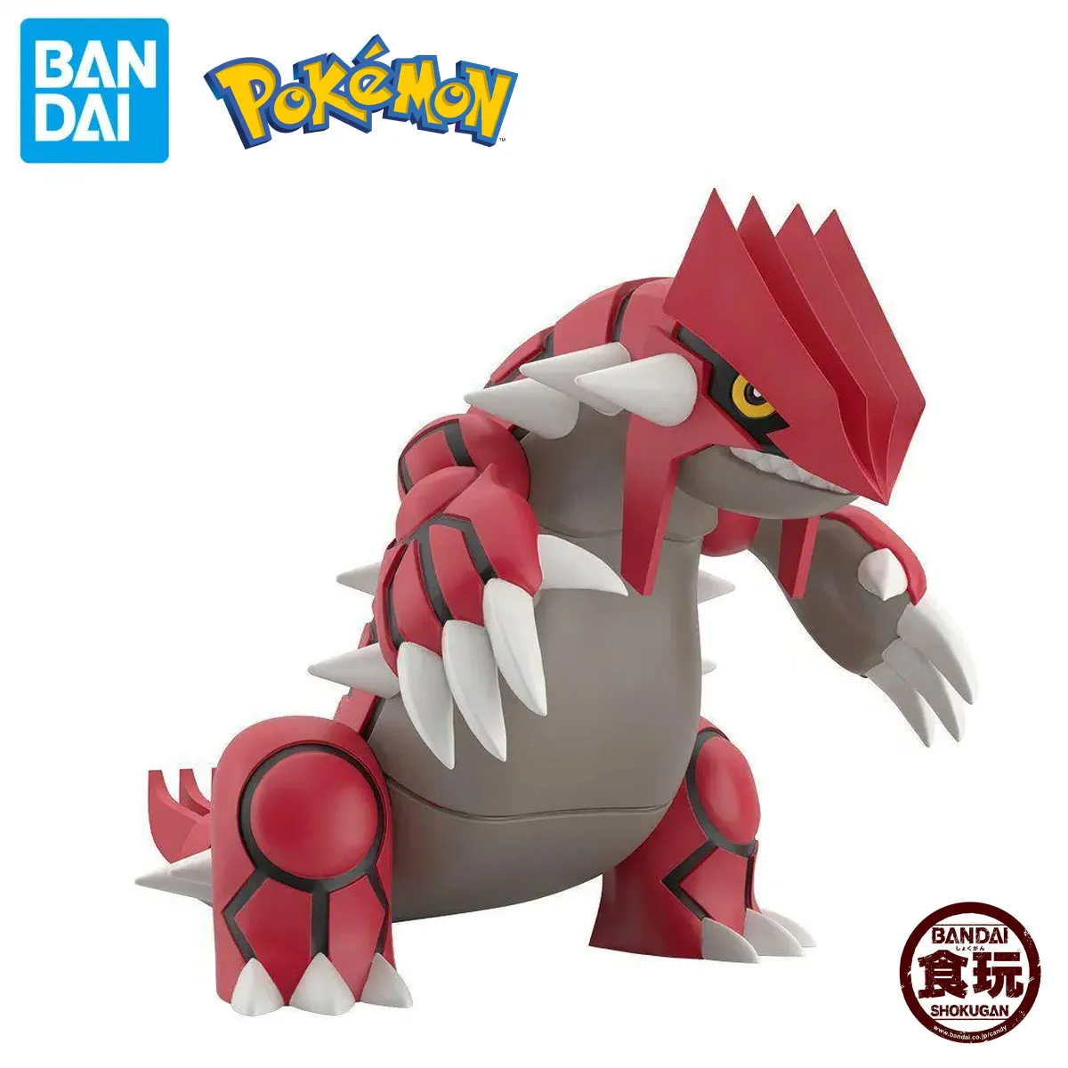 Genuine Official Original Bandai Pokemon Groudon Figure Anime Genuine Collectible Boxed Model Decoration Dolls