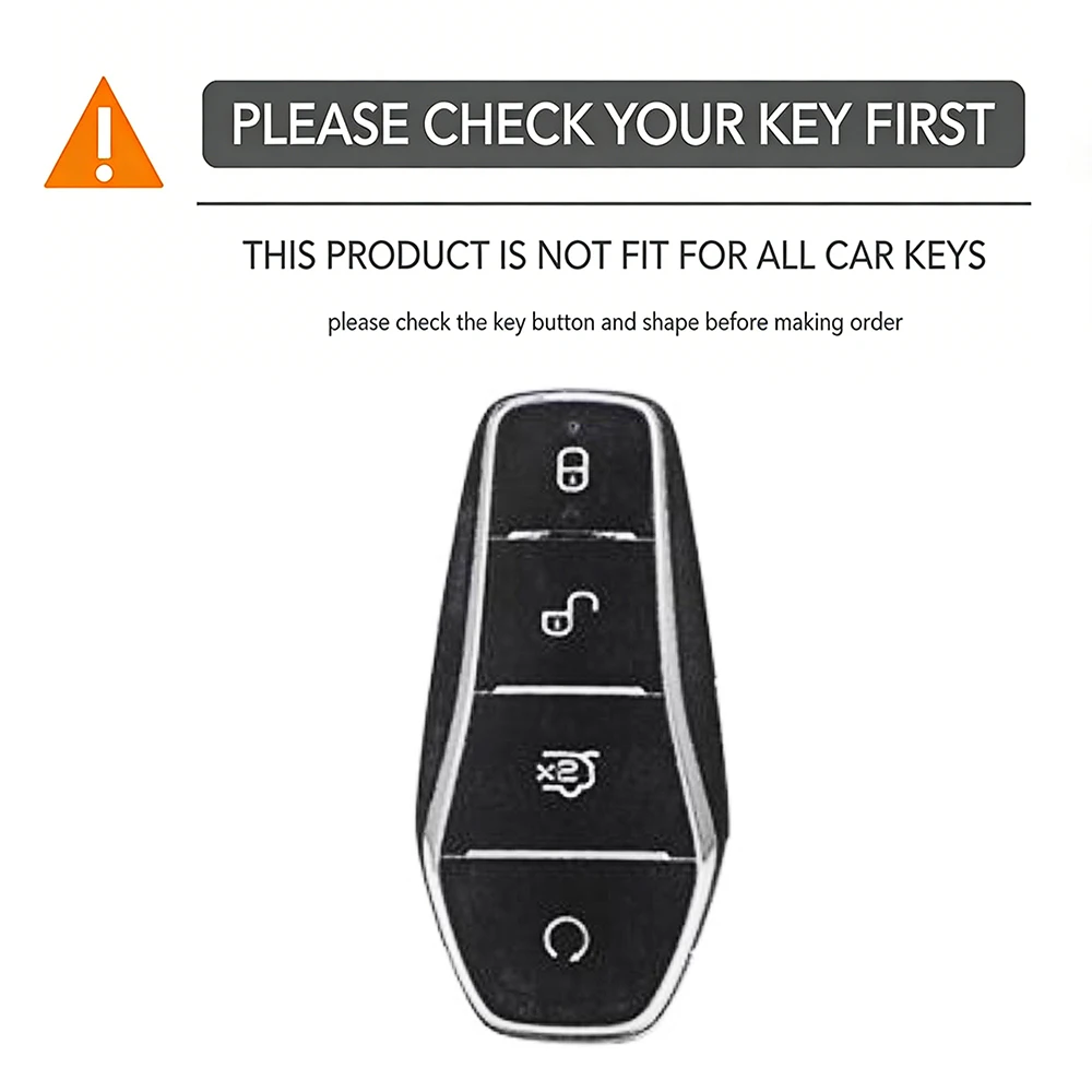 Car Zinc Alloy Key Case For BYD Atto 3 Han EV Dolphin Durable Second Song Pro Tang Dm QIn PLUS MAX Yuan Key Holder Cover Chain