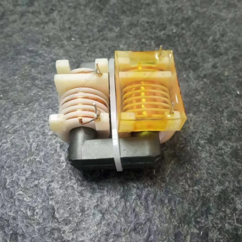 60W High Power Resin Potting Transformer, 44 Transformation Ratio High-Voltage Boost Coil 6+2 Slots 4-Pin Foldable Type