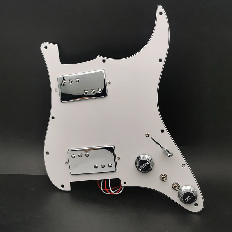 Brass  HH Cover Two Humbucker Coil Spliting Pickguard Electric Guitar Pickguard LP Style Humbucker Loaded Prewired Scratchplate