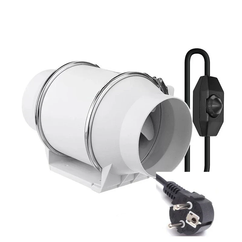 4/6/8 inch CE certification stepless speed regulating pipe fan, carbon tank filter set