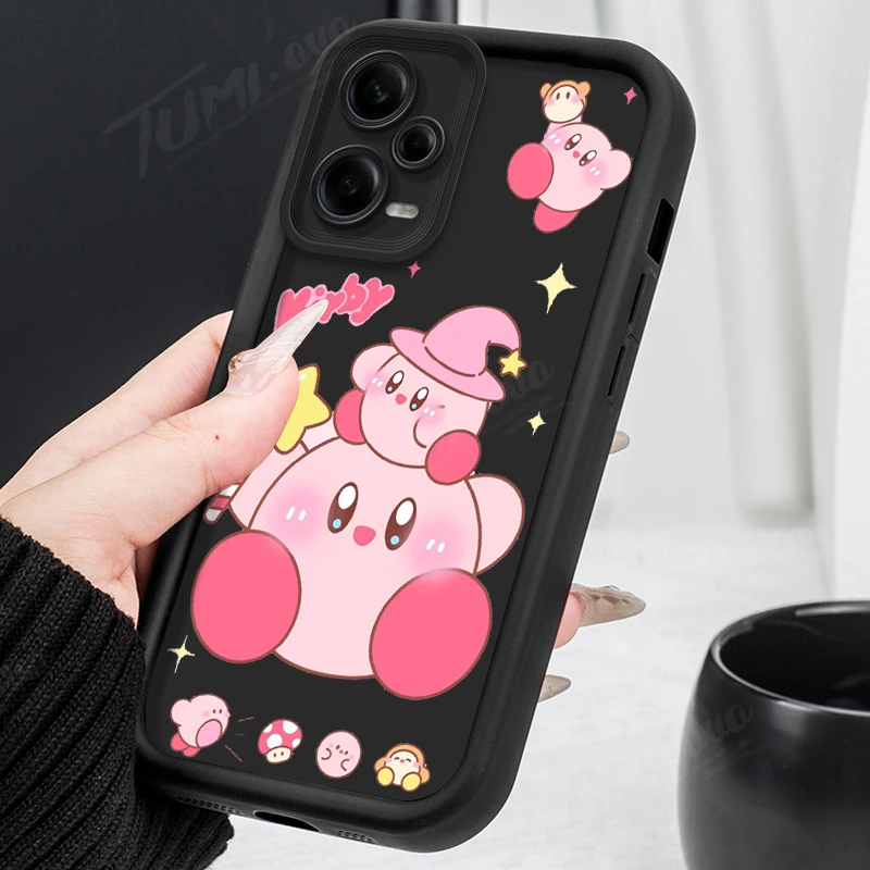 Lovely Stars K-Kirby Phone Case for Xiaomi Redmi Note 13 12 11 Pro Plus 12S 11S 10S 10 9 9S 8 12C 13C Shockproof Silicone Cover