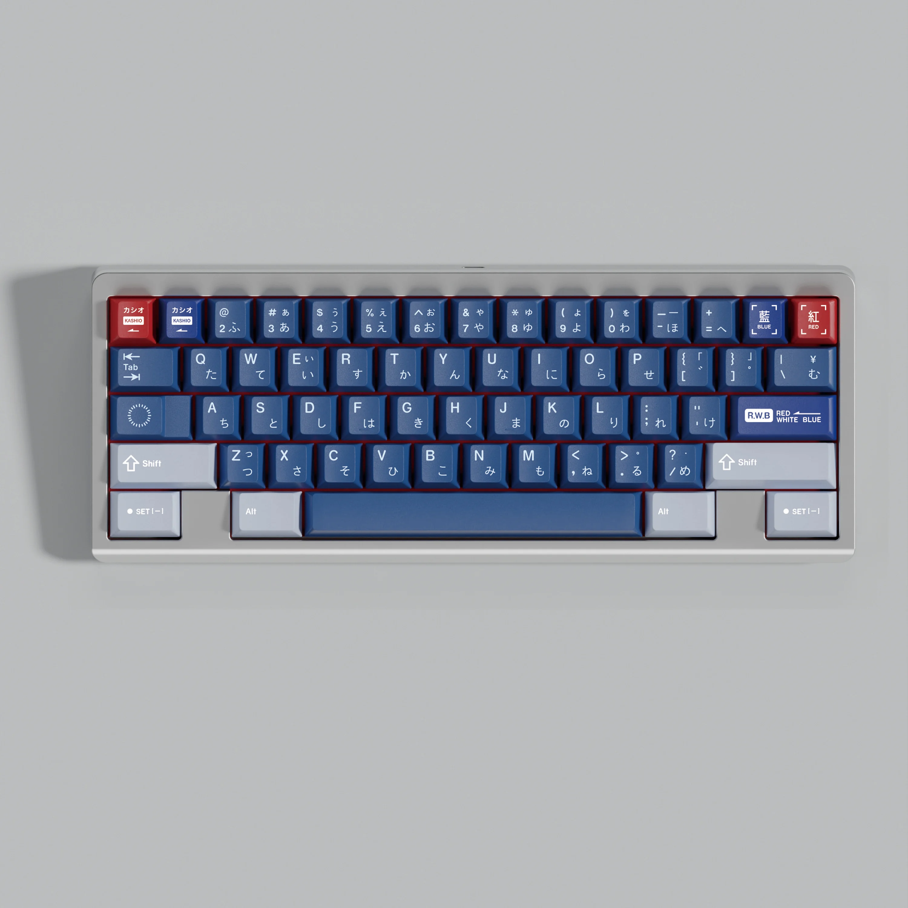 

PBT Keycaps RWB Keycap Cherry Profile Dye Sublimation Blue Red Key Cap For MX Keyboard GH60 F75 F99 RK84 GMK67 87 96