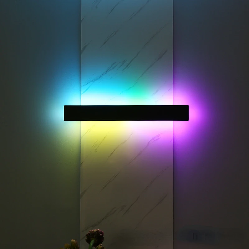 Minimalist rgb wall lights living room background wall creative decorative lights bar ktv esports room cool atmosphere lights