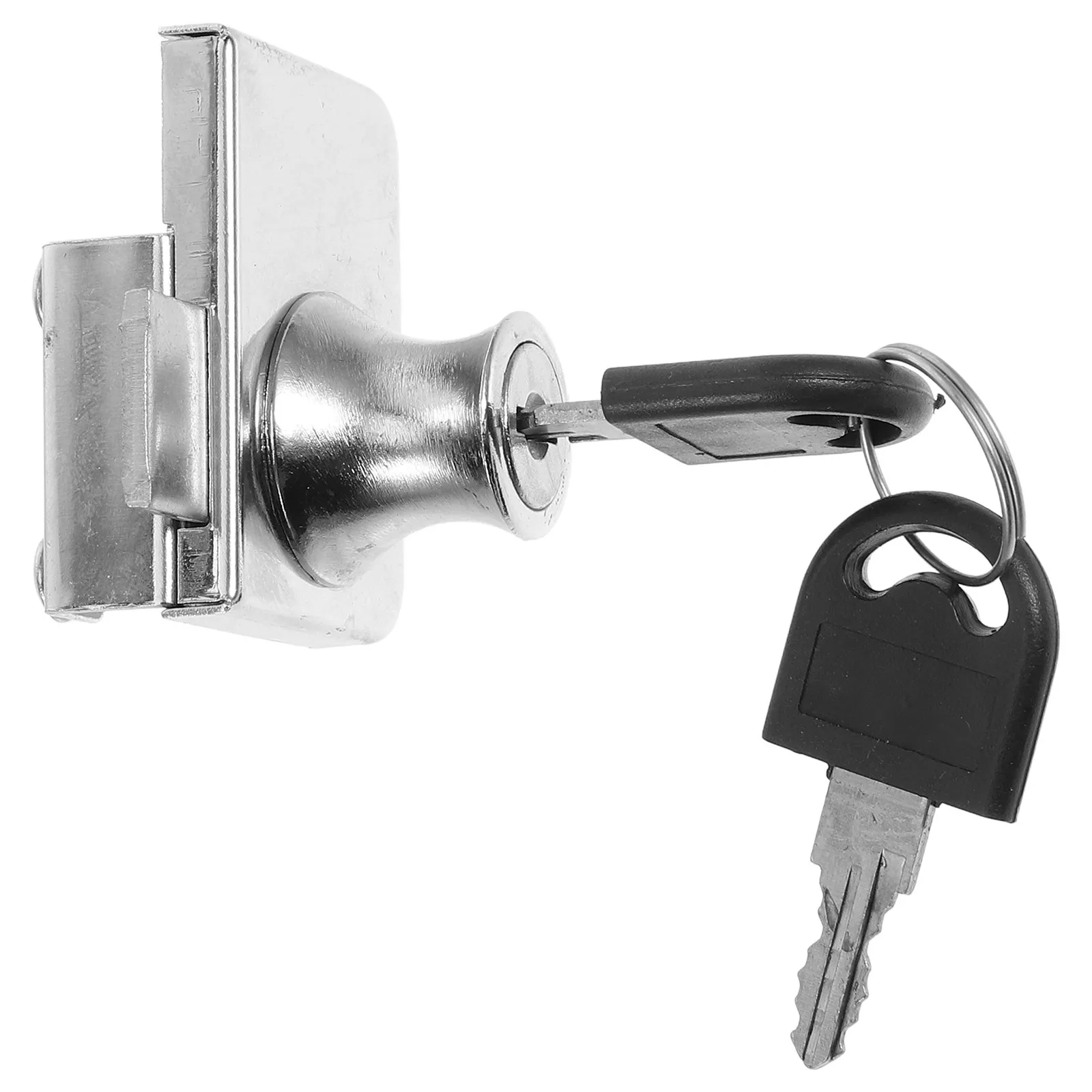 1Set Easy Install Sliding Glass Door Lock for Goods Freezer Security High Strength Ratchet Lock for Shop Restaurant Ice