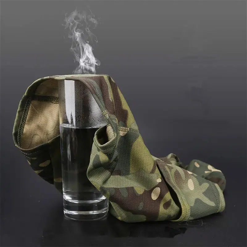 Camo Face Digital Mask Bandana Balaclava Hood Headwear for Men Tactical Training Cycling Ski Wind  Covering Neck Gaiter