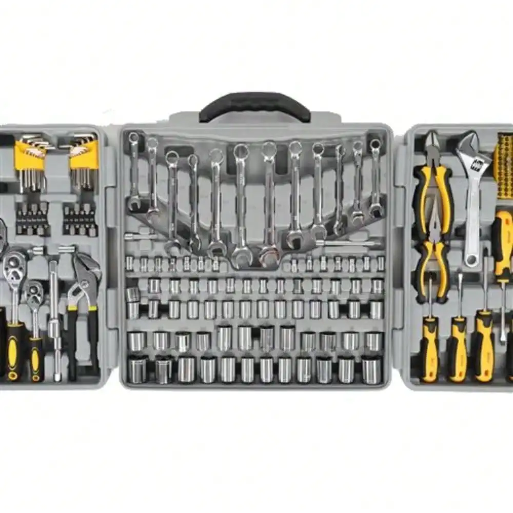 New Portable 205 PCS Tool Set Mechanics Tool Kit Wrenches Socket w/ Carry Case