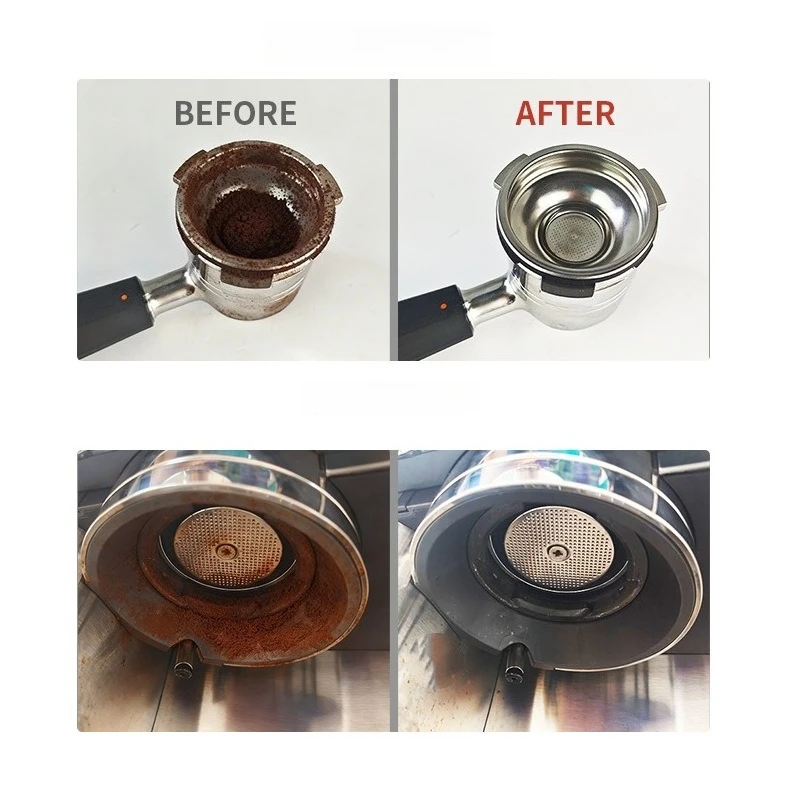 2pcs Espresso Machine Backflush Disc and 12 Cleaning Tablets Compatible with Breville Coffee Machines Silicone Espresso Backflow