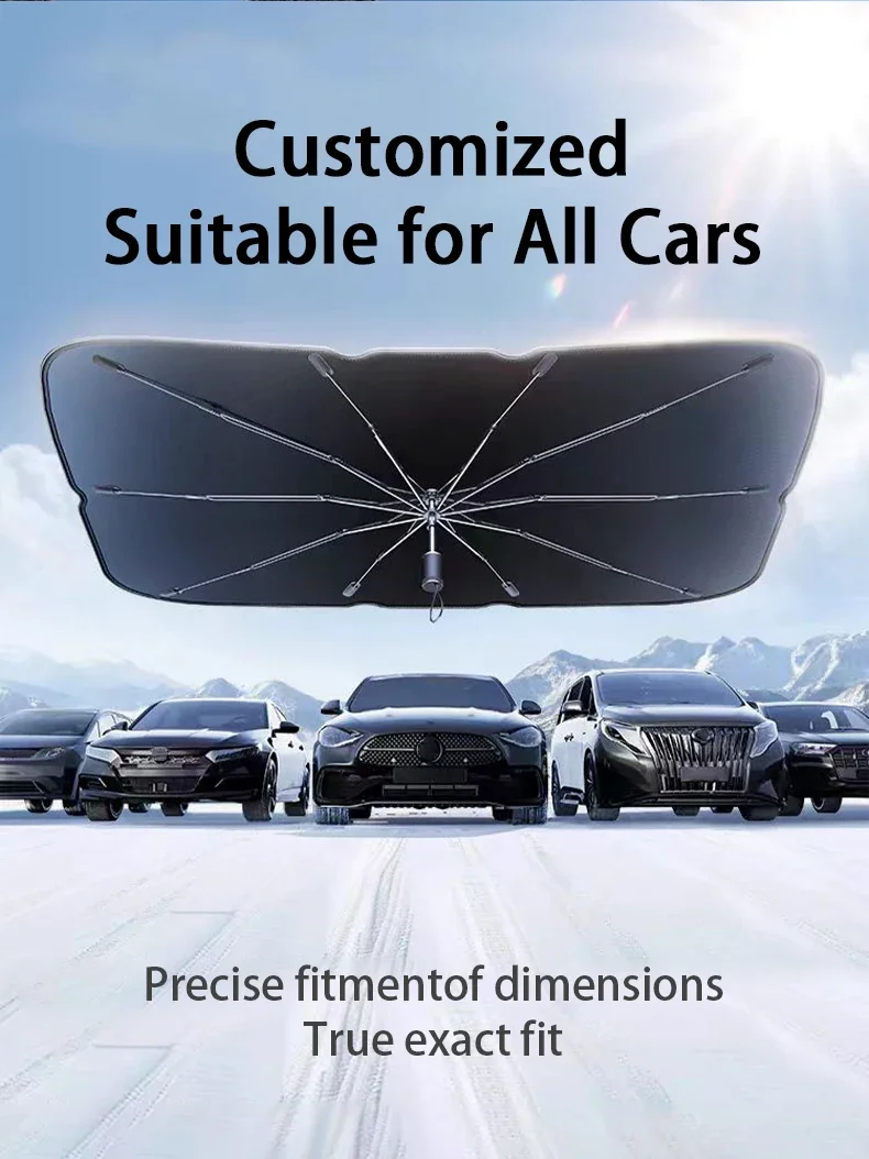 Auto-Windschutzscheiben-Sonnenschutz-Regenschirm für BMW X1 X2 X3 X4 IX X6 X7 X5 E60 E61 E70 E81 E87 E90 E91 E92 All Series Car Front Shading – Detail 5