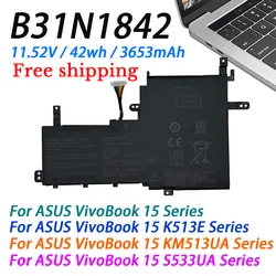 New B31N1842 Laptop Battery For ASUS VivoBook V5050E S5500F  V5100E M5100U FL8800I V531F V531FL X531F X531FA S531F S531FA S531FL