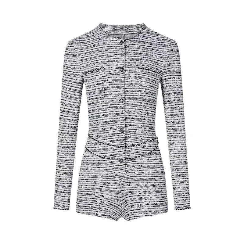 벨트가 있는 엘리 슬리밍 원피스 수트 하이웨이스트 또는 바지 출퇴근용 슬림 레귤러 얇은 중국산