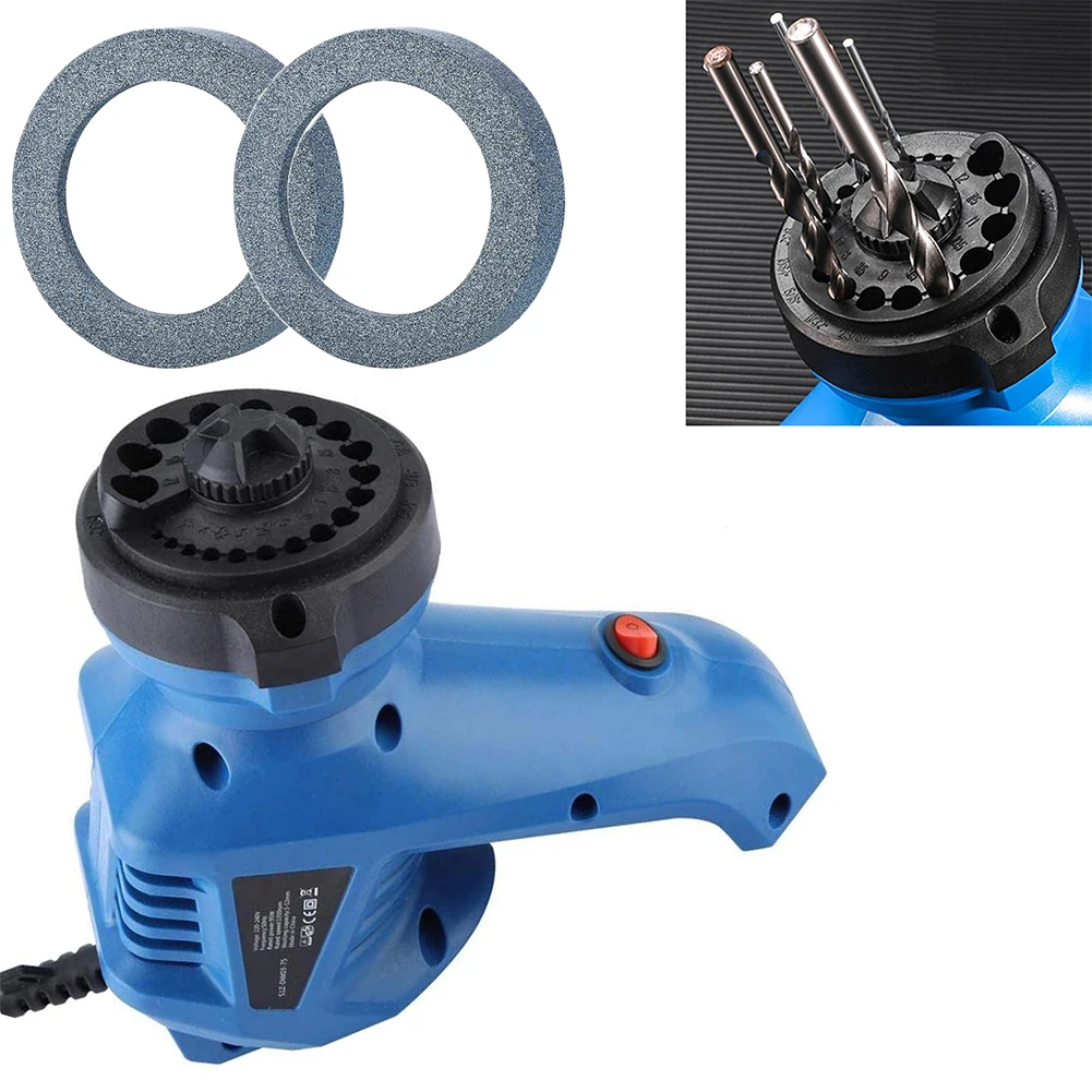 Electric Drill Bit Sharpener 220V 95W Grinding Machine For 3-12mm HSS Drills 130 Degree Angle Tool Home Workshop Equipment