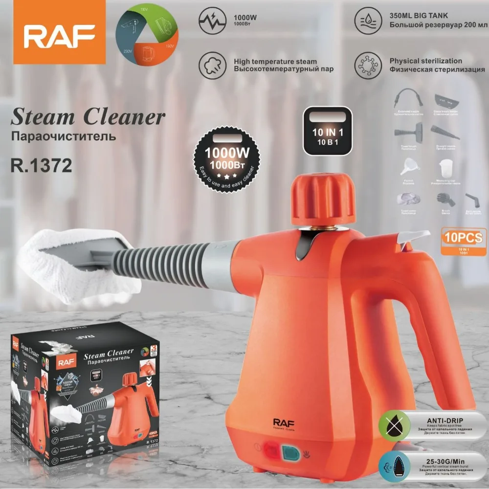 

Steam Cleaner Handheld Portable High Temperature Disinfection Device for Tile, Grout, Bathrooms, Kitchens, Fabric Steaming Tool