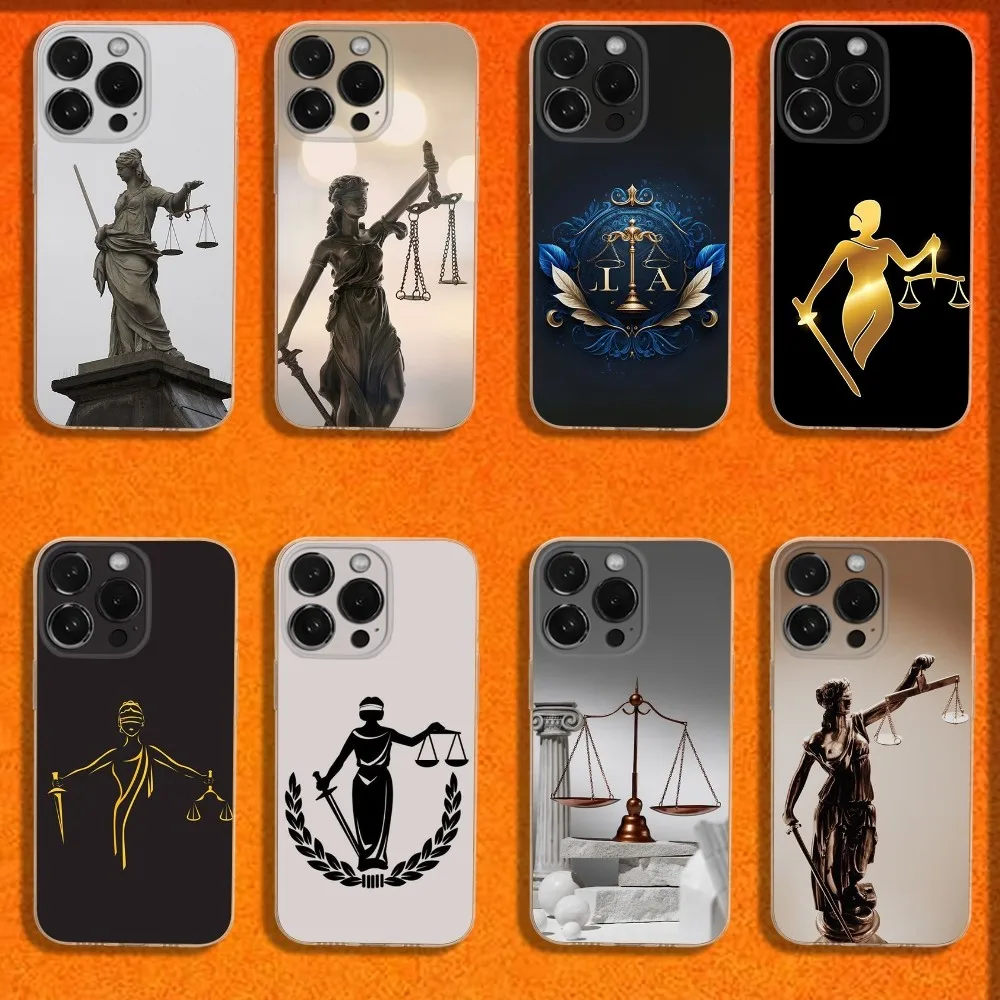 Law Judge Justice avocat coque de téléphone pour iPhone 16,15,14,13,12,11 Plus,Pro,Max,XR,XS,X,Plus,SE,Mini couverture souple transparente