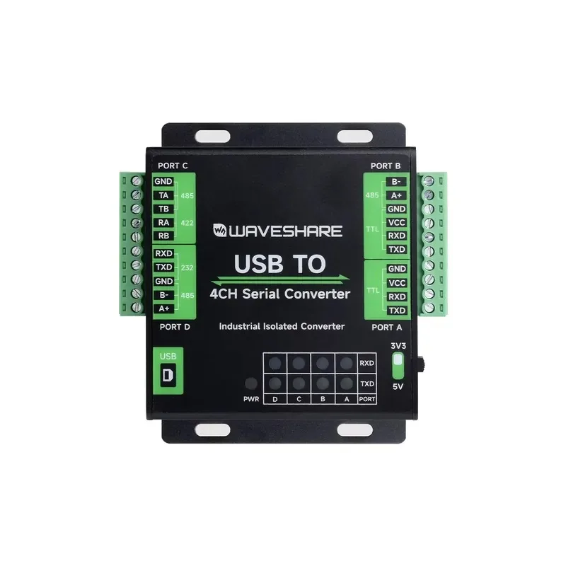 USB TO 4CH Serial Converter Multifunction RS232/485/422/TTL Serial Converter FT4232HL Chip