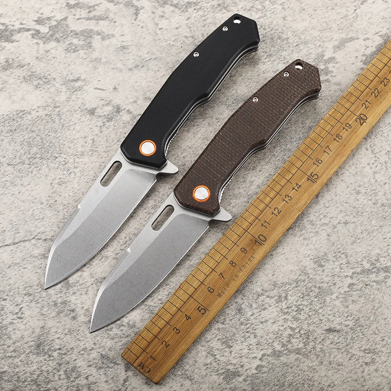 

Samsend Новый стальной тактический нож D2 с острой ручкой Micarta G10, ручной инструмент для охоты на открытом воздухе, кемпинга, рыбалки, выживания, EDC нож
