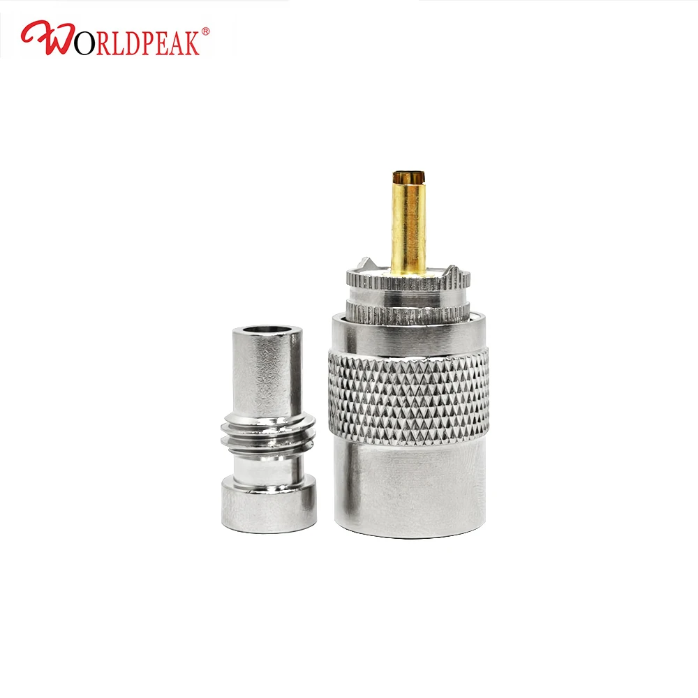 Free shipping 5Pcs UHF Male PL259 type connecor for RG214 RG58