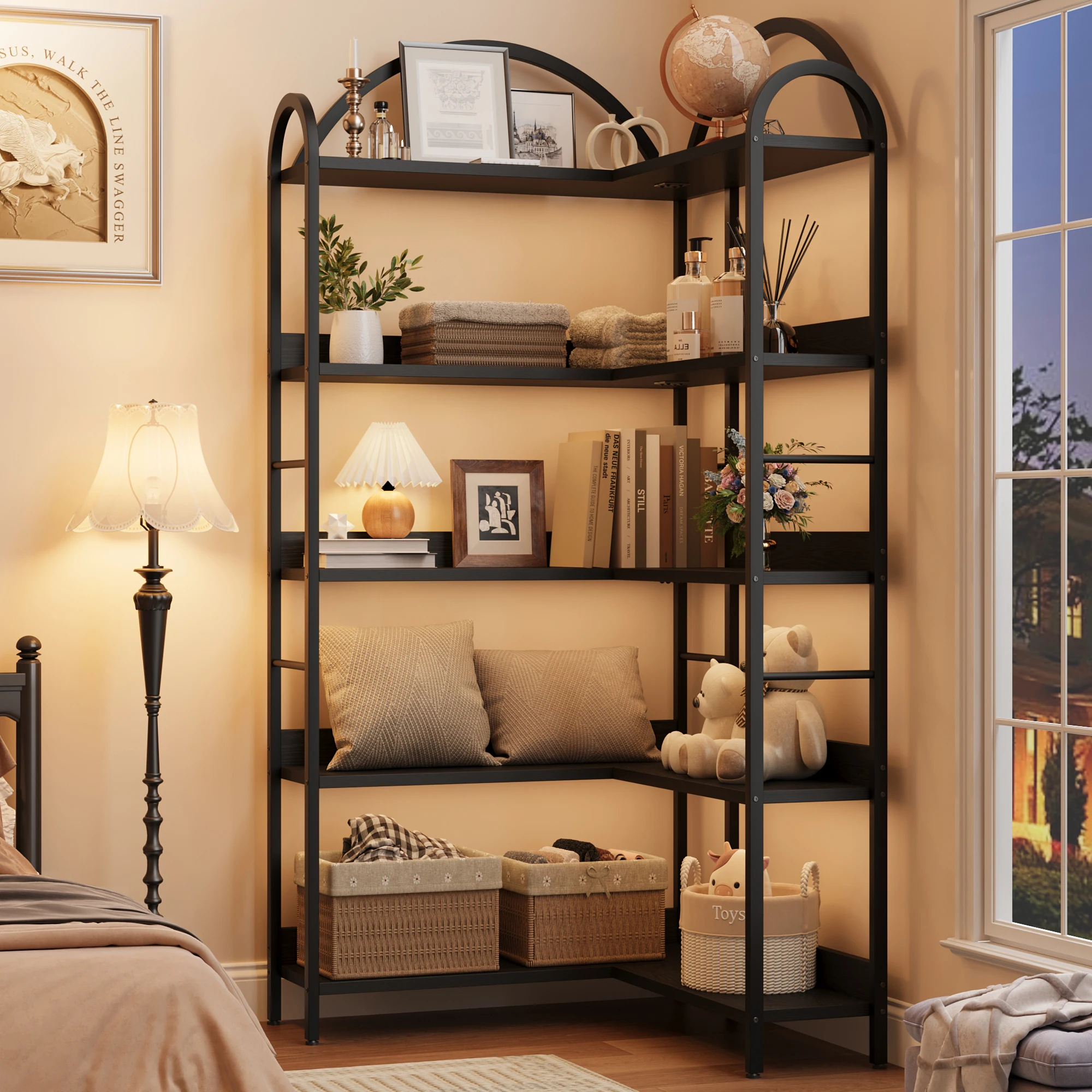 Libreria ad arco a 5 ripiani r - Frame Display Wood recensione e prezzo