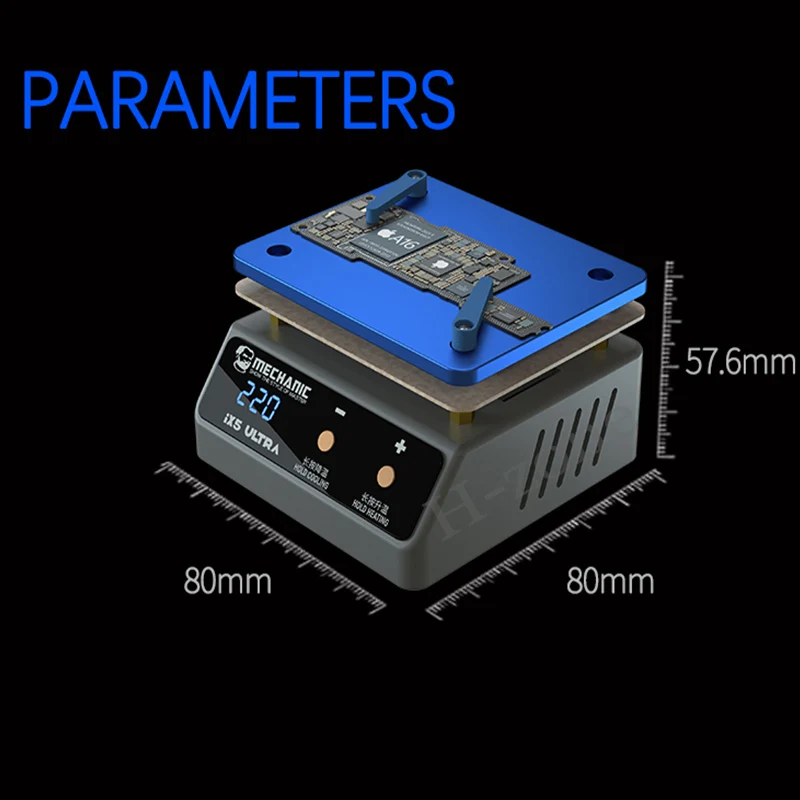 Mechanic IX5 Ultra universal preheating platform mobile phone motherboard layered bonding glue removal dot matrix repair heater