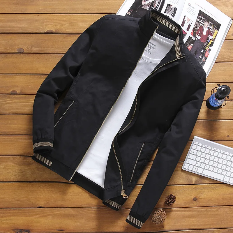 

Autumn Men Bomber Jackets Casual Male Outwear Fleece Thick Warm Windbreaker Jacket for Men Military Baseball Coats Clothing