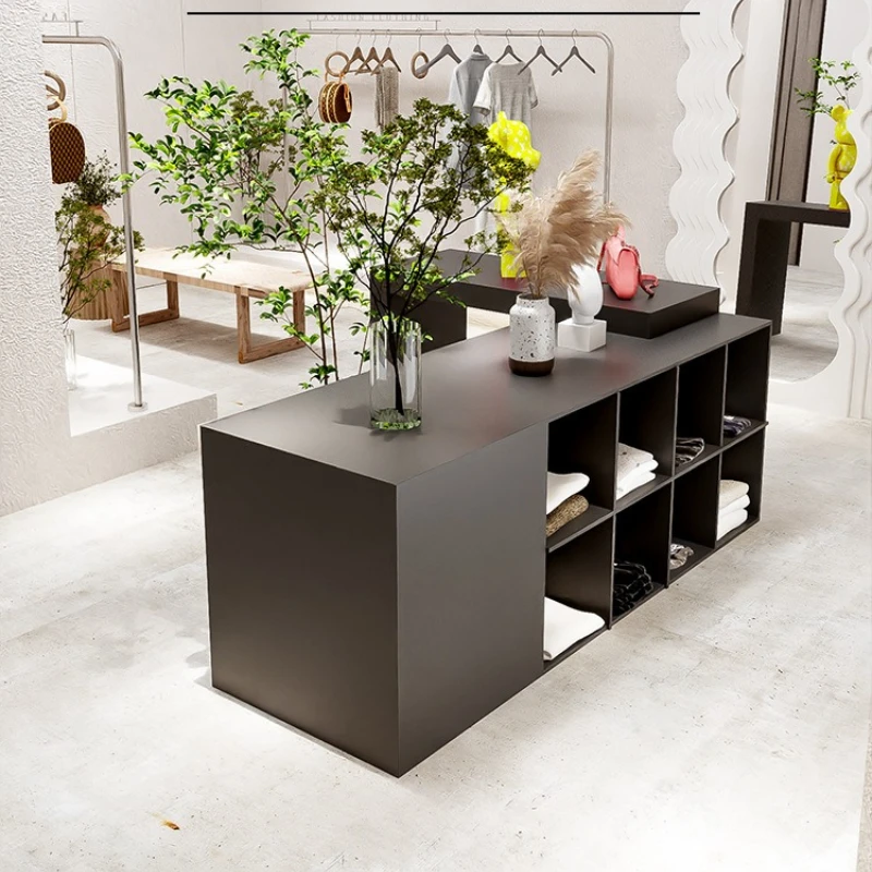 Industrial-style Reception Desk Clothing Store Retro Reception Desk Simple Fashion Office Furniture Reception Et Table YS40CC