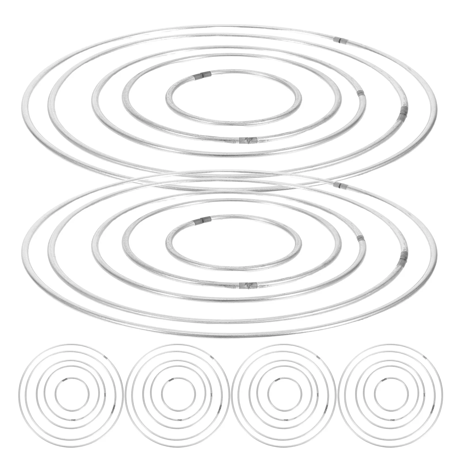 30Pcs Sturdy Iron Metal Rings for Dreamcatchers Macrame Wreaths Floral Hoops Crafting DIY Wall Hangings Circle Craft Frames