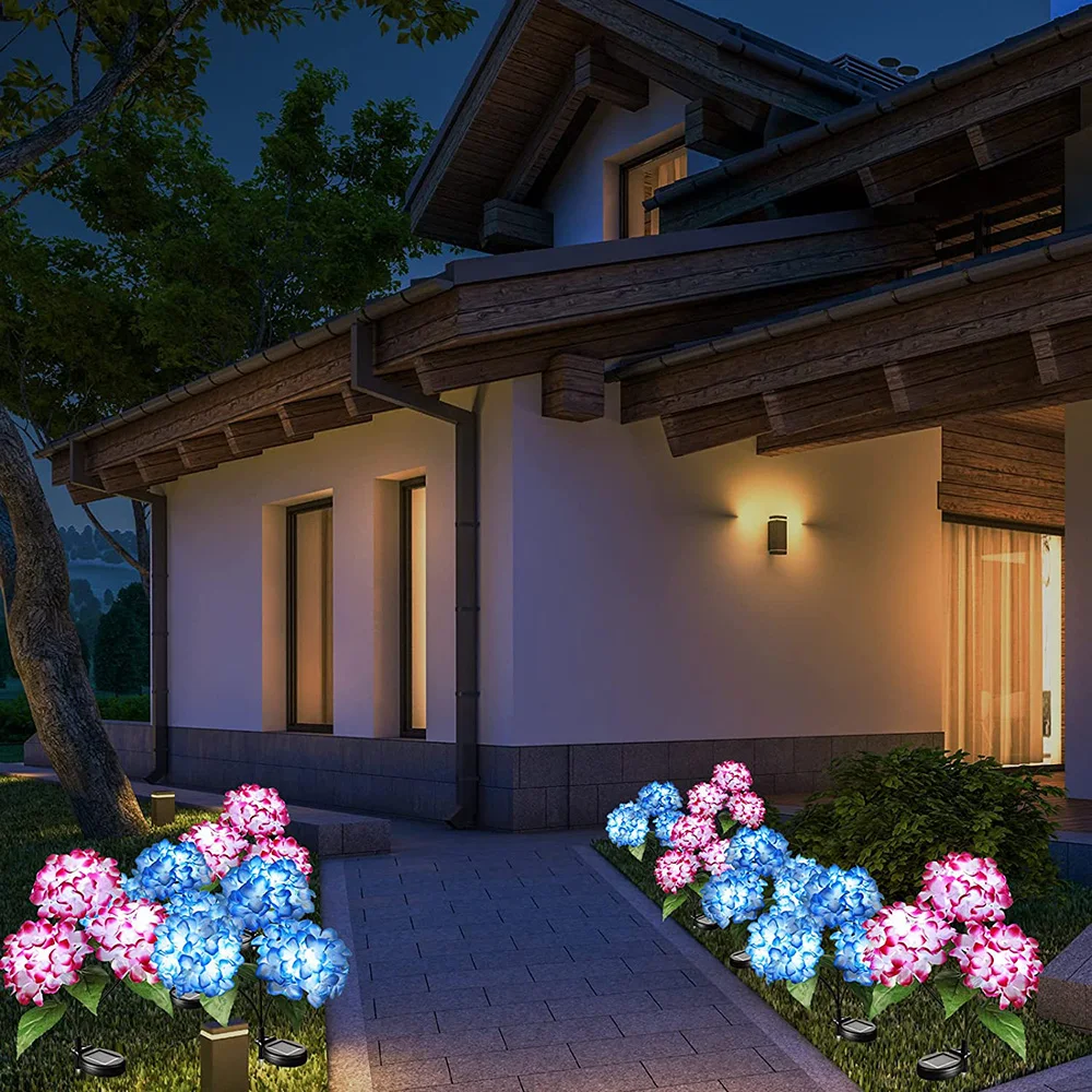 

TMOOY Solar Powered Embroidered Ball Lantern Outdoor Courtyard Decoration LED Simulated Flower Courtyard Light