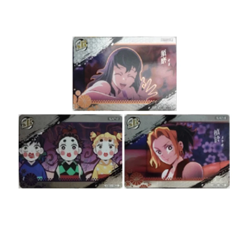 Anime japonês demon slayer tomioka giyuu rengoku kyoujurou daki cartões colecionáveis presente de aniversário de natal brinquedos infantis