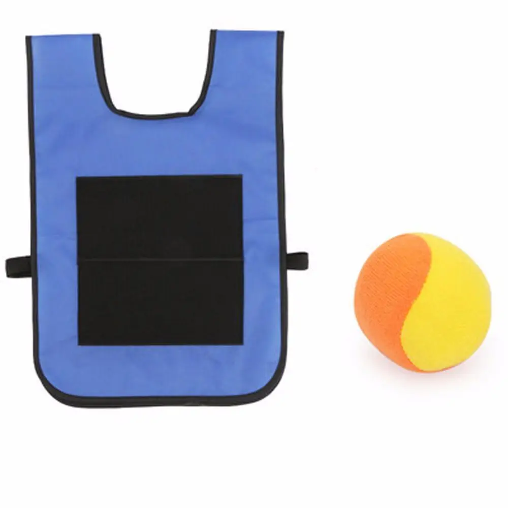 Spielzeug Kinder/Erwachsene Weste Spiel Requisiten Weste Werfen Spielzeug Klebrige Jersey Weste Spiel Mit Klebrigen Ball Weste Weste Outdoor sport Spiel