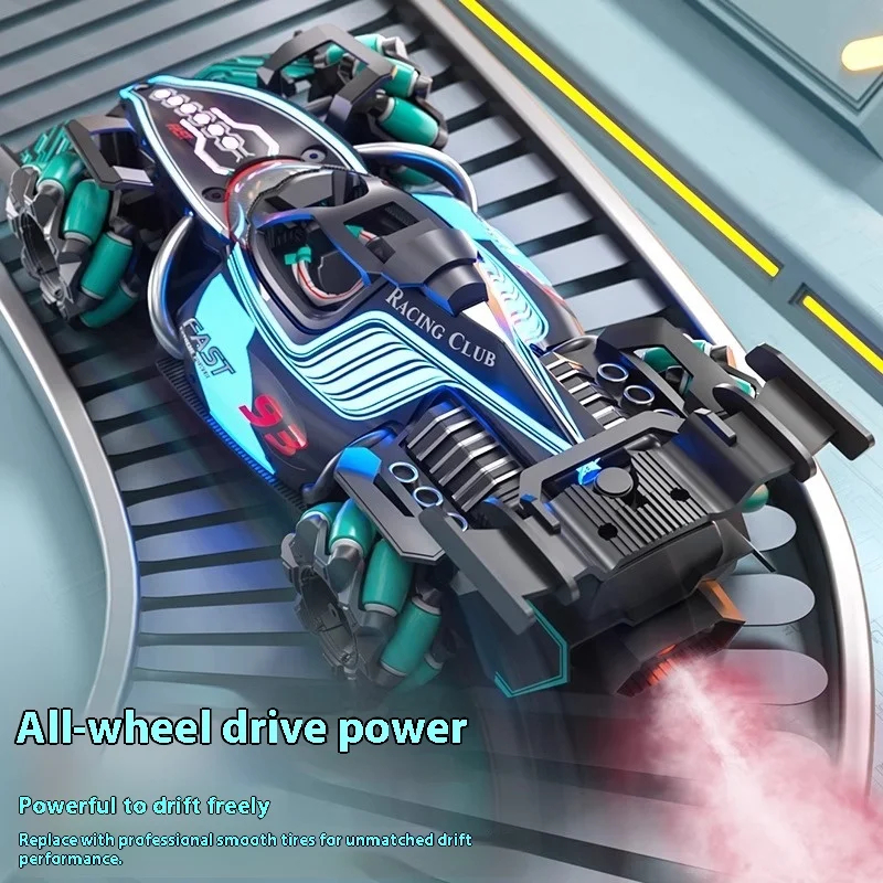 Children'S Remote Control Car F1 Spray 2.4g Remote Control Car Gesture Induction Racing Stunt Drift 4wd Children'S Birthday Gift