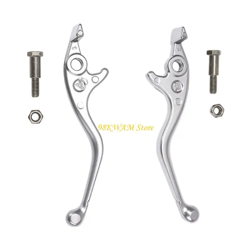 Curved Motorcycle Brake Levers with Rounded Ball Ends, Left and Right Handle Pair for Tutto Tuttio Maintenance Tasks 68UF