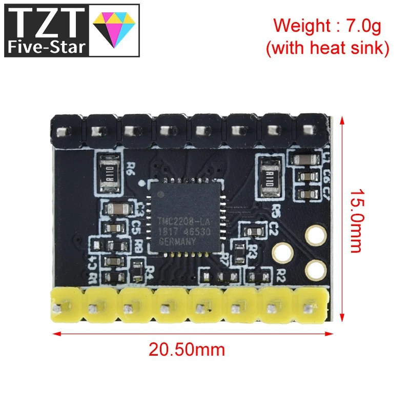 TMC2208 TMC2209 ATD5833 V2.0 With Heat Sink Stepper Motor Driver StepStick 3d Printer Parts 2.5A 256 Subdivision Silent Printing