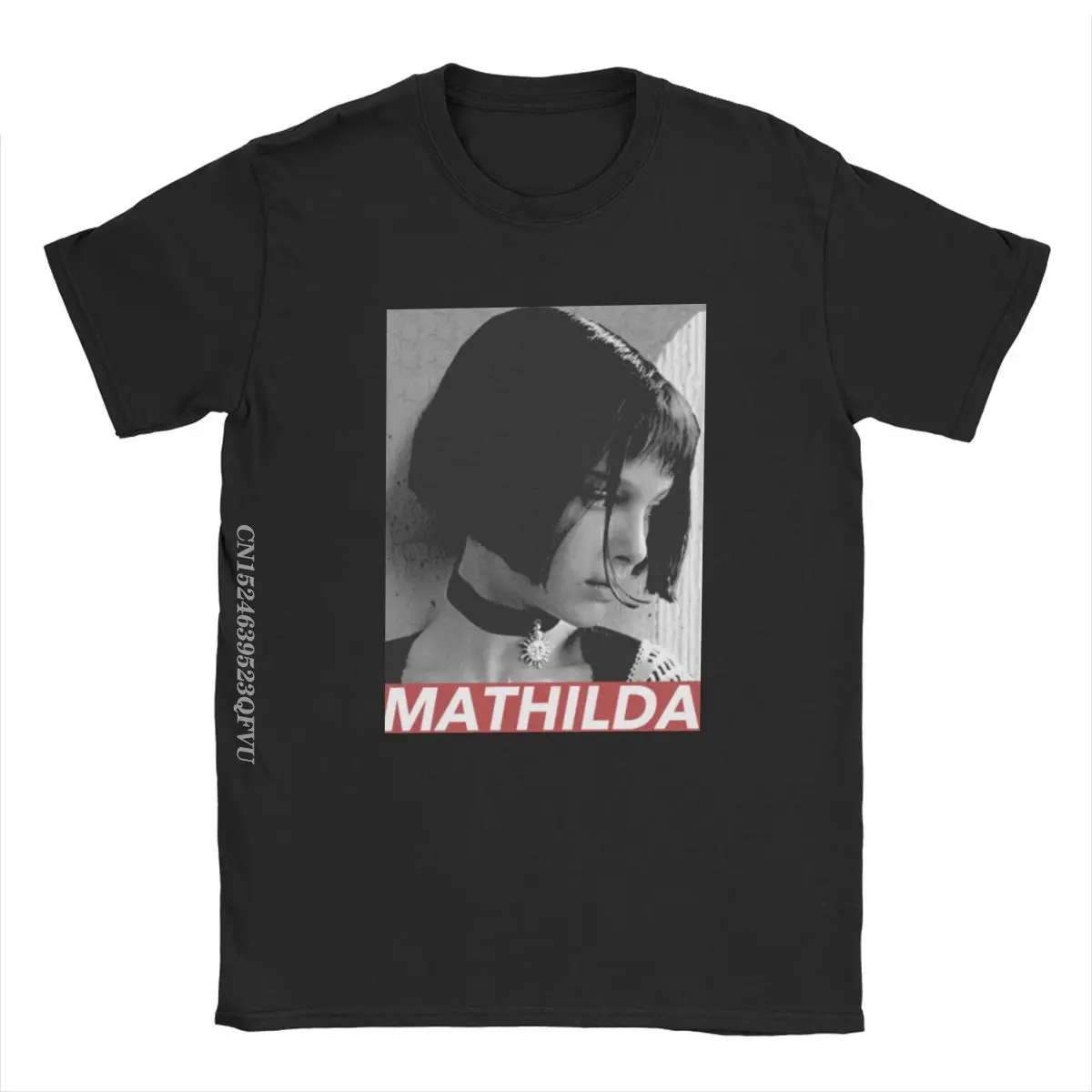 Men\'s Mathila Leon The Professional Tshirt Natalie Portman 90s Movie Premium Cotton Clothes Novelty Tees Birthday Gift T-Shirt