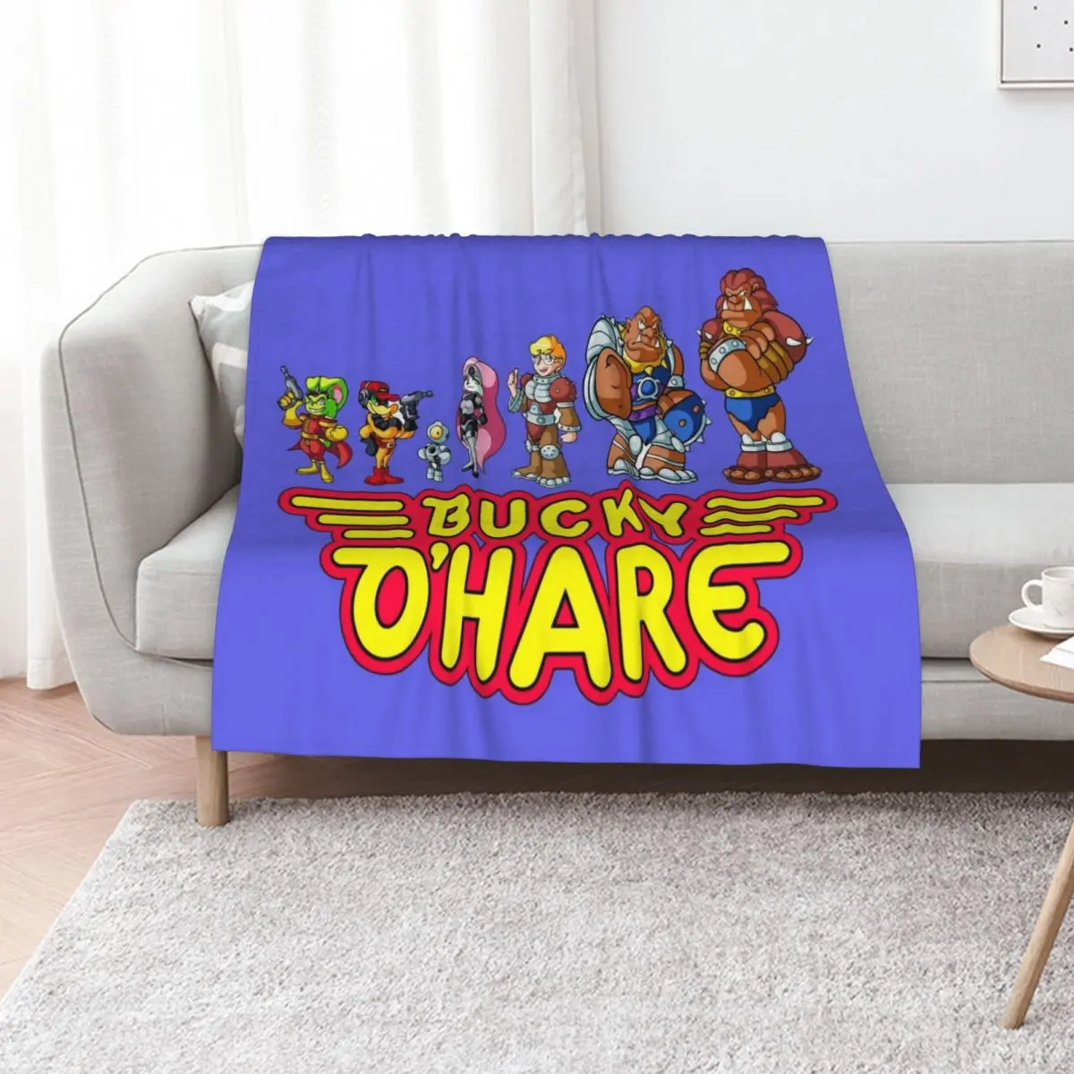 

Bucky O Hare characters Throw Blanket Luxury Thicken Hairys wednesday Blankets Sofas Of Decoration Blankets