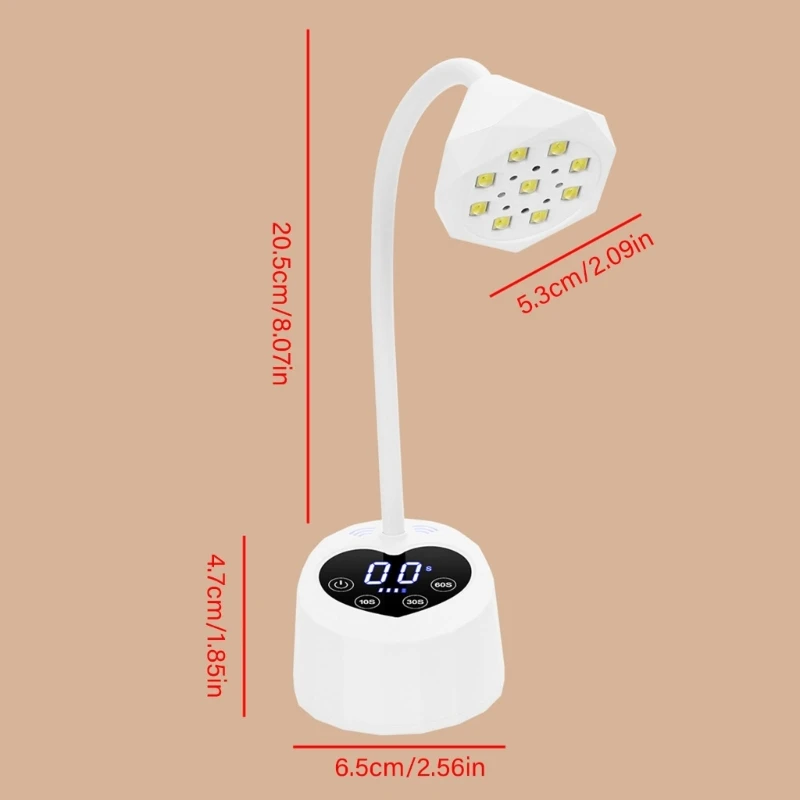 27w 네일 램프 충전식 네일 램프 LED 매니큐어 램프 속건성 네일 드라이어 R3MF