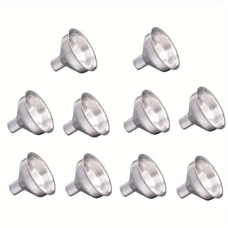 1 Pcs Mini Stainless Steel Funnel Set Silver Hot Selling Kitchen Funnel For Oil Soup Liquid Filling Home Kitchen Wholesale Tool