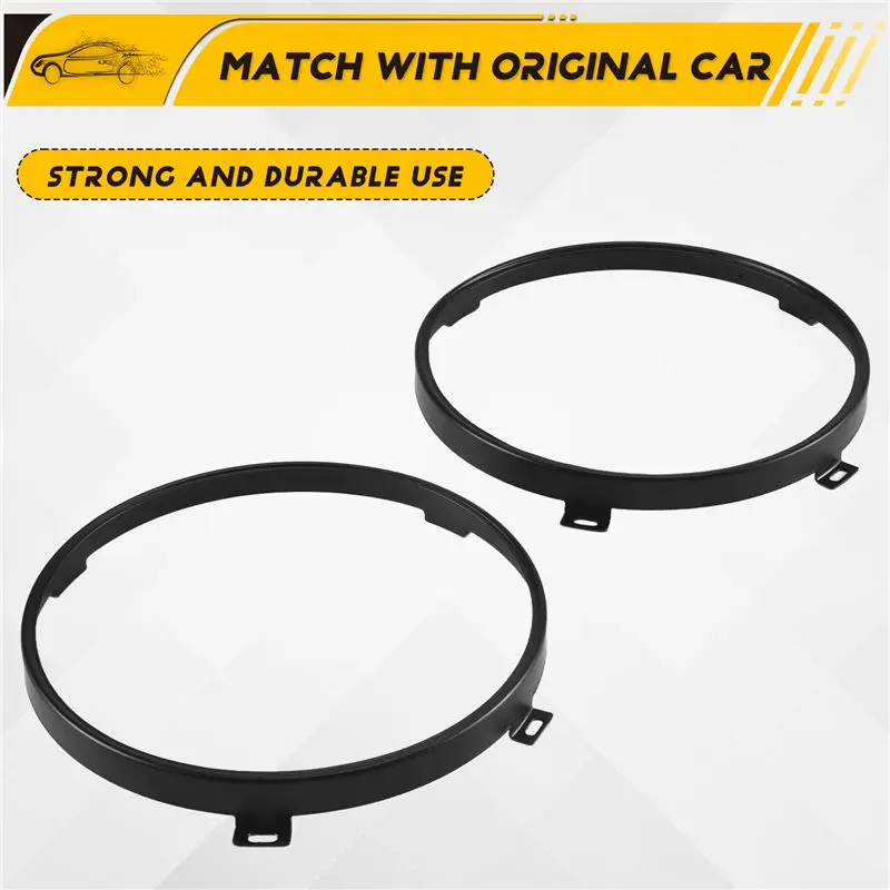 A13F-2Pcs ل جيب رانجلر Jk Tj 07-17 7 بوصة Led المصباح حلقة مستديرة تصاعد قوس لحاملي مصباح تصاعد المصباح #2