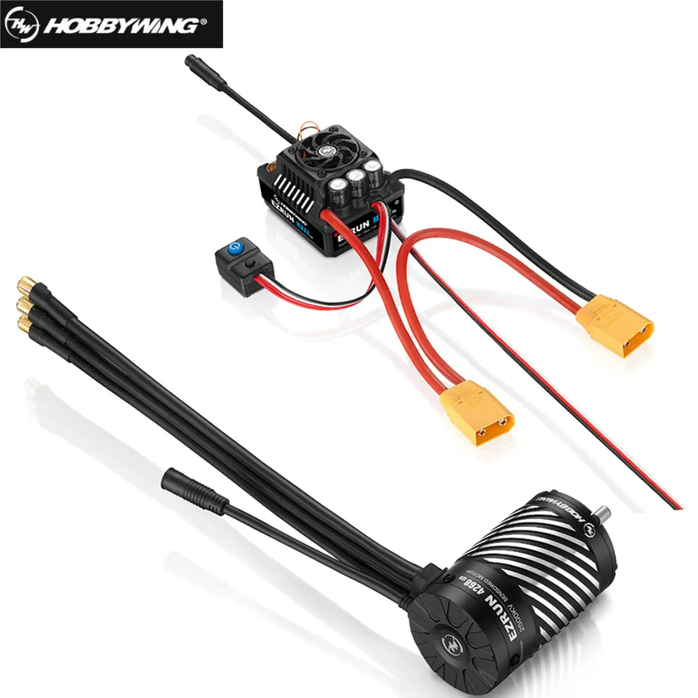 

Hobbywing EZRUN MAX8 G2 160A ESC+4278SD 2250KV/4268SD 2500KV Inductive Brushless Motor Set for 1/10 1/8 RC Car Model